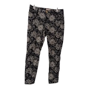 Banana Republic black and white floral pants size 29